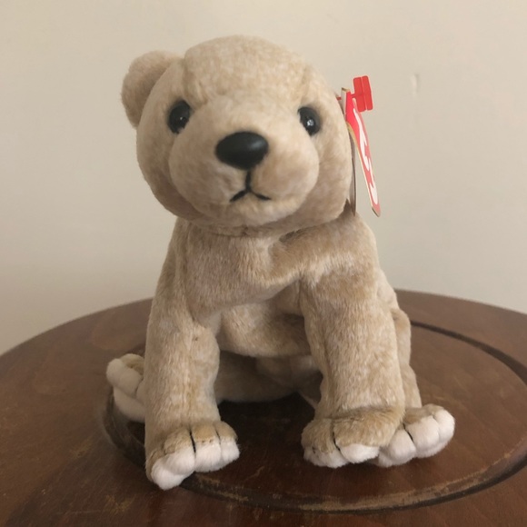 Ty Other - NWT “Almond” Tan Bear Beanie Baby